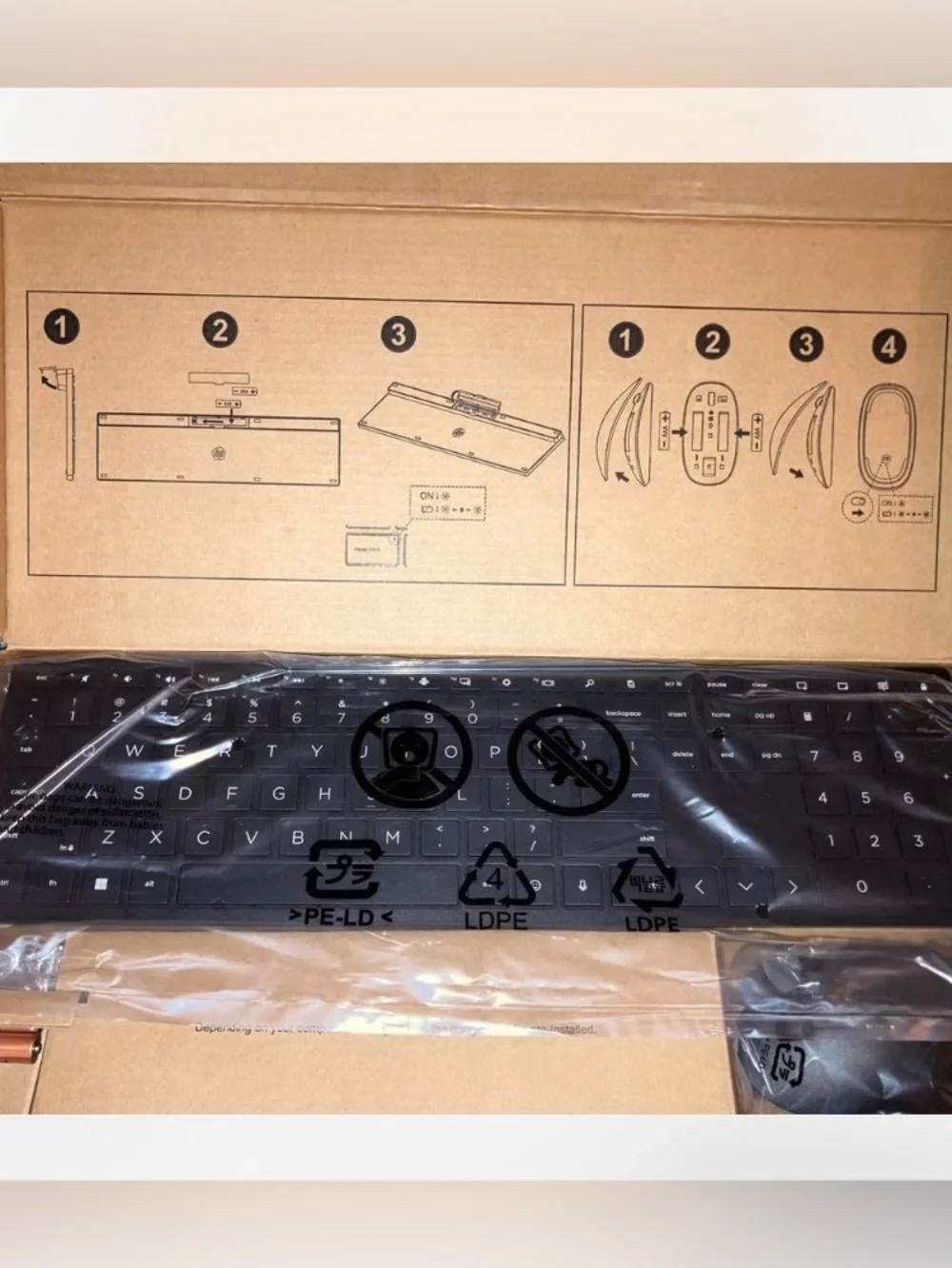 HP 710 WIRELESS KEYBOARD & MOUSE M55012-001 M54696-001 M54845-001 US English